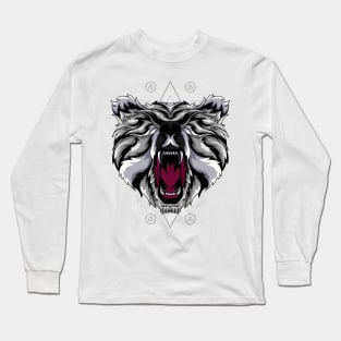 bear head mascod Long Sleeve T-Shirt